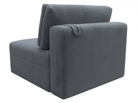 Модуль диван Лига-060 НПБ (ЛДСП,Брус,Фанера,Велюр/Серый) Лига Диванов 129534