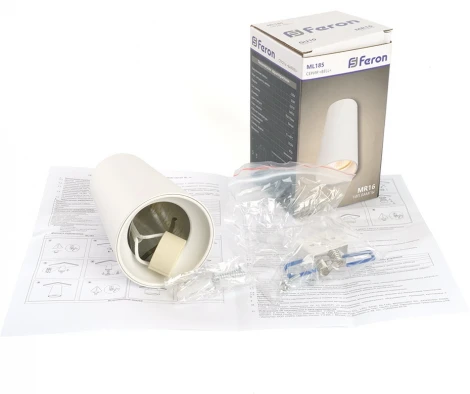 Светильник потолочный Feron ML185 Barrel BELL 48416 MR16 35W, GU10, белый (220V, круглые)