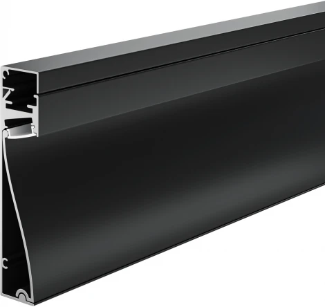 Алюминиевый профиль плинтус с подсветкой 80x18 Maytoni Led Strip ALM-8018-B-2M