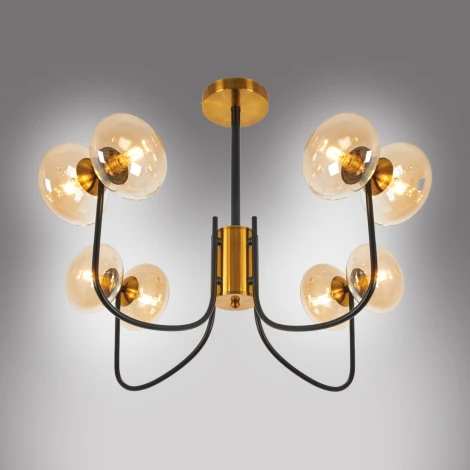 Потолочная люстра на штанге MyFar Scott MR1751-8P (220V)