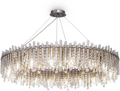 Подвесная люстра Maytoni Rocio MOD036PL-18N (220V, хрусталь, на тросе, круглые)