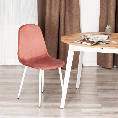 Стул BREEZE (mod. JSC-58) / 2 шт. в упаковке Tetchair (Велюр,Металл /Коралловый) арт.24488