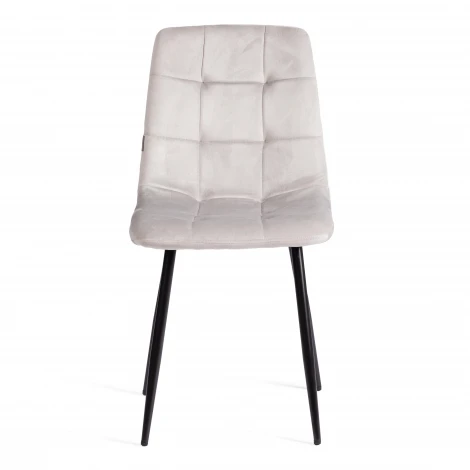 Стул CHILLY (mod. JSC-220) Tetchair (Металл,Велюр/Светло-серый) арт.21497
