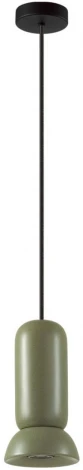 Подвесной светильник Odeon Light Kerama 5054/1B PENDANT черный/зеленый/металл/керамика GU10 LED 4W (220V, на проводе, круглые)