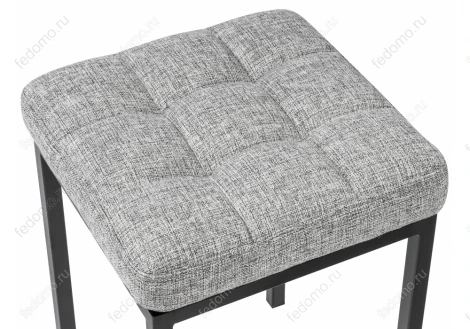 Табурет Woodville Байя рогожка графит / черный матовый 424171