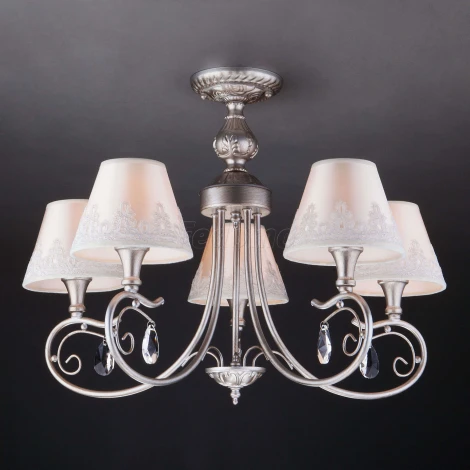 Потолочная люстра Eurosvet Incanto 60069/5 серебро (220V)