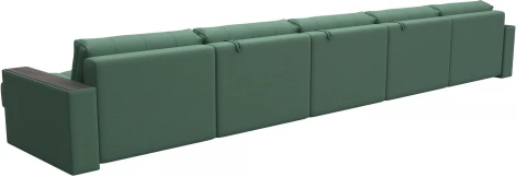 Диван П-образный с декором Лига-049 НПБ Мегалонг Лига Диванов (Рогожка) арт.128522