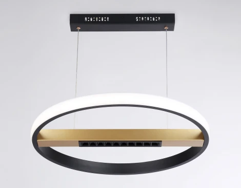 Подвесной светодиодный светильник Ambrella Comfort FL51489 (регулировка яркости, 220V, пульт управления, на тросе, кольцо)