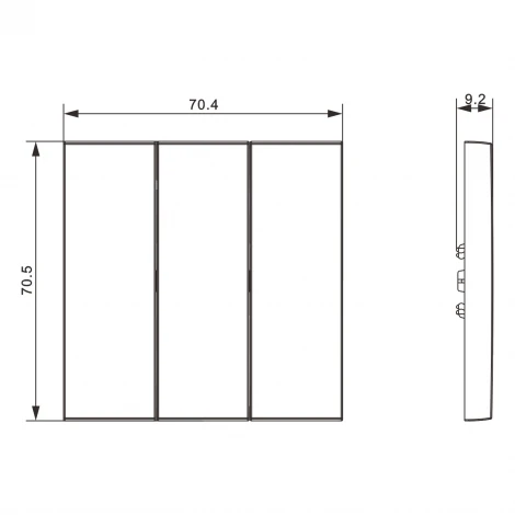 Клавиша 3-я, матовый белый Donel S08 DS29333