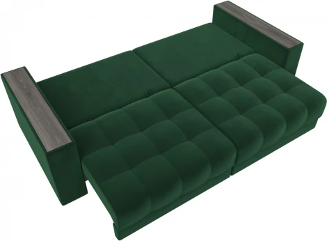 Диван прямой с декором Лига-049 НПБ Лига Диванов (Велюр) арт.128389