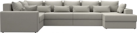 Диван П-образный Майами правый угол (Бежевый/Рогожка) Лига Диванов арт.122552