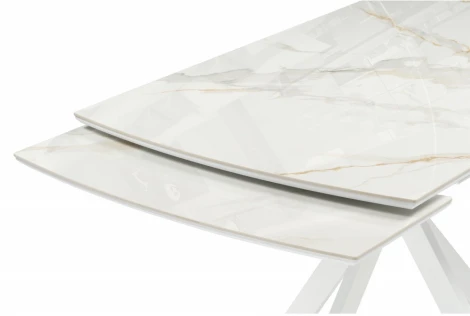 Кухонный стол Woodville Комильфо (Металл,Керамика/Белый) арт.621186