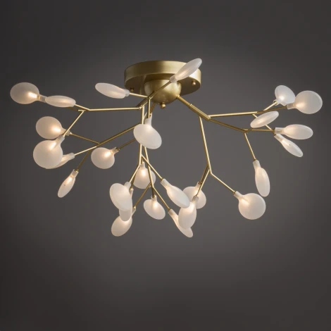 Подвесная люстра Florencia FR5049PL-27G Freya (220V, на тросе, лепестки, ветки)
