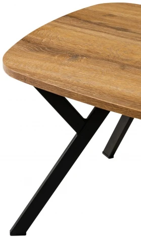 Стол журнальный R-Home Flora Q Шерман коньяк