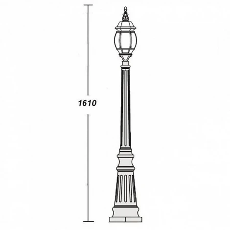 Наземный фонарь Oasis Light 83411S Bl