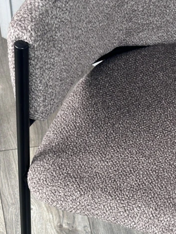 Стул ДИЛЛ, цвет Lana 30 коричневый, ткань / черный каркас M-City 64485