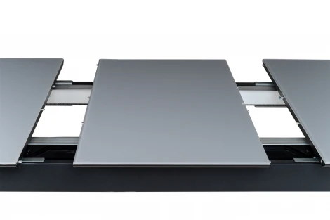 Стол Пеле 120-150 Automatic Dark matte glass