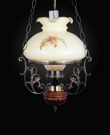 Подвесная люстра Reccagni Angelo L 2400 G (220V, на цепи, цветы, под старину)