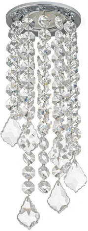 Встраиваемый светильник хрустальный Dio D'Arte Osimo Nickel GU10.5.14.8.219 N