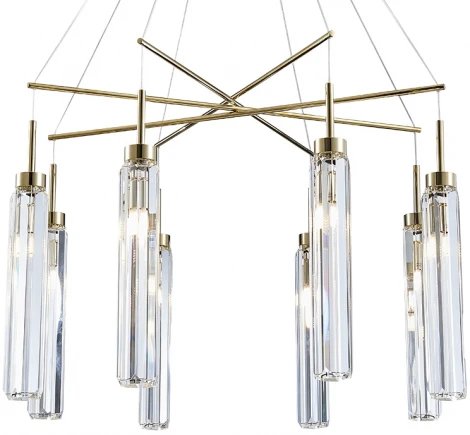 Подвесная люстра Newport 4520 4524+4/S gold (220V, на тросе)