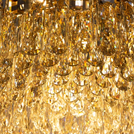 Подвесная люстра каскадная Divinare Bellatrix 3510/17 SP-18 (220V, хрусталь, на тросе)