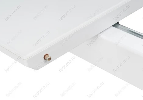 Стол на тумбе Woodville Санса 140 белая шагрень / грей 462118