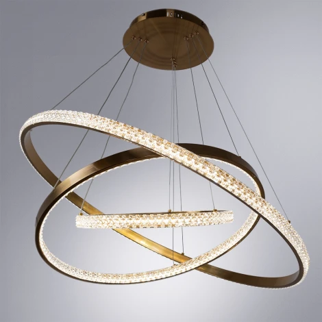 Подвесной светильник Arte Lamp Orione A2182SP-160PB (LED, 220V, пульт управления, на тросе, кольцо)