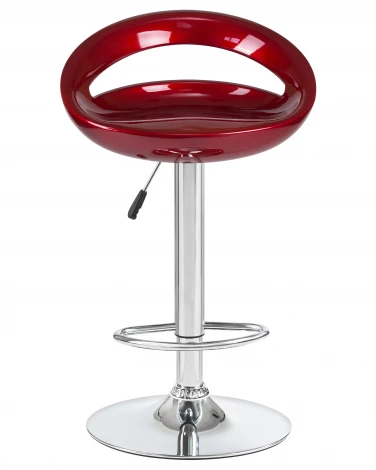 Стул барный DISCO (бордовый металлик)