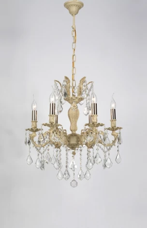 Подвесная люстра Lucia Tucci Barletta 122.6 cream white (220V, на цепи, подсвечник, свеча)