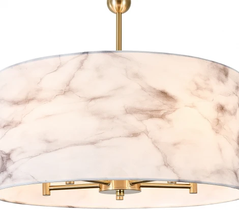 Потолочная люстра на штанге (13036/5R Brass) Indigo Venato V000581 (220V, круглые)