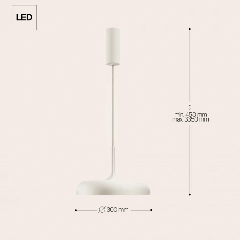 Подвесной светильник Maytoni Gerhard MOD189PL-L12W3K1 (LED, 220V, на проводе, круглые)