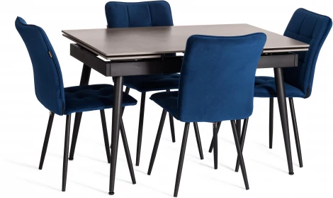 Стул обеденный Medeo Tetchair (Велюр/Синий) арт.24808