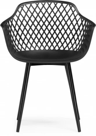 Пластиковый стул Woodville Rikon black / wood арт.15827