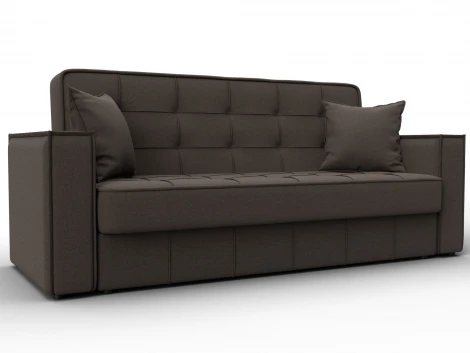 Диван-книжка Лига-068 (ДВП,Дерево/Пластик/Рогожка/Коричневый) Лига Диванов 129831