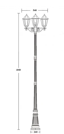 Наземный фонарь Oasis Light PETERSBURG M 79810MB 21 Bl