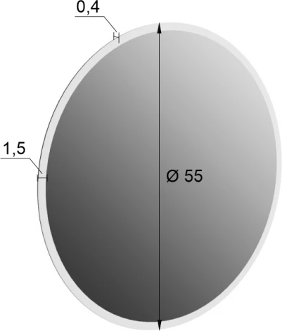 Зеркало Фортуна 1 Mebelson (Зеркало/Черный) арт.172545,0032
