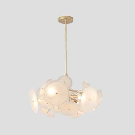 Потолочная люстра на штанге Crystal Lux DANDELION SP6 GOLD