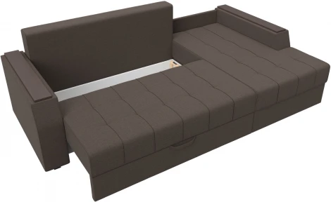 Диван угловой Эмир БС правый угол (Коричневый/Рогожка) Лига Диванов арт.123010