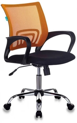 Кресло Бюрократ CH-695N/SL/OR/BLACK спинка сетка оранжевый TW-38-3 сиденье черный TW-11 крестовина хром УТ000003023