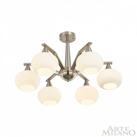Потолочная люстра на штанге Arte Milano 279807/6 GR (220V, шарики)