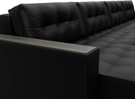 Диван П-образный с декором Лига-049 НПБ Лонг Лига Диванов (Экокожа) арт.128571