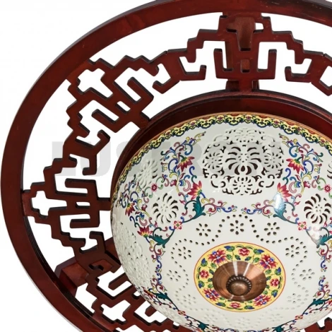 Потолочная люстра N-Light 6166 6166-3B красное дерево