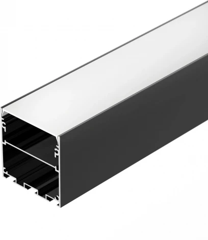 Профиль LINE-S-5050-3000 BLACK (Arlight, Алюминий) 041841
