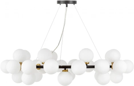 Подвесной светильник Lumina Deco Marsiada LDP 6033-40 BK+MD (220V, на тросе, шарики, молекулы)