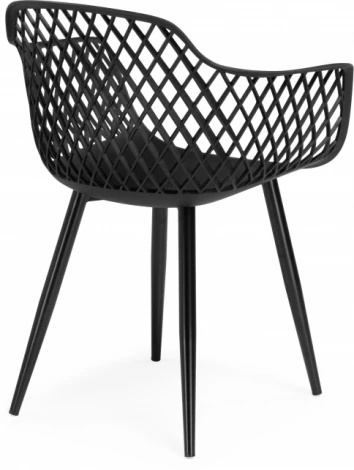 Пластиковый стул Woodville Rikon black / wood арт.15827