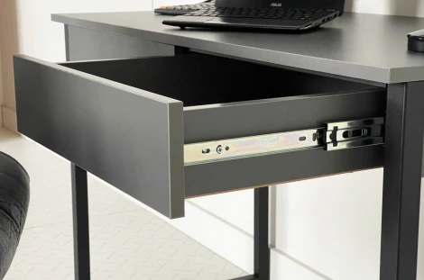 Стол Юниор Mebelson (ЛДСП,Металл/Графит,Черный) арт.SMU-01.2755