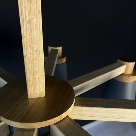 Потолочная люстра на штанге Prop 8 Grey ImperiumLoft Prop01 (191994-23) (220V)