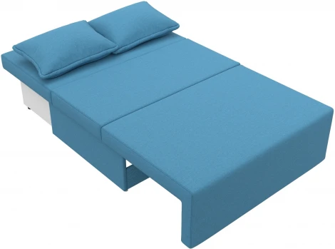 Диван прямой Лагуна (Голубой/Рогожка) Лига Диванов арт.125934