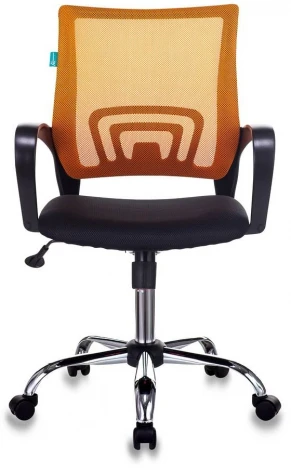Кресло Бюрократ CH-695N/SL/OR/BLACK спинка сетка оранжевый TW-38-3 сиденье черный TW-11 крестовина хром УТ000003023
