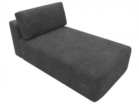 Модуль канапе Лига-060 НПБ (ЛДСП,Брус,Фанера,Велюр/Темно-серый) Лига Диванов 129565